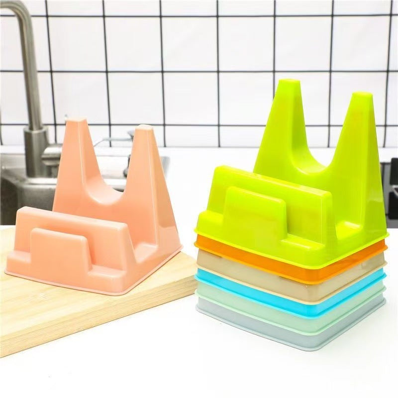 卓上鍋蓋、家庭用プラスチックまな板、座面式キッチン穴あきまな板収納ラック、ポータブル収納ラック、鍋ラック