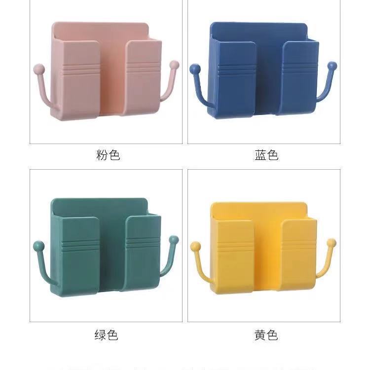 テレビやエアコンのリモコン収納ボックス、ベッドサイドの壁掛け携帯電話充電スタンド、収納ラック用の壁掛けフックブラケット