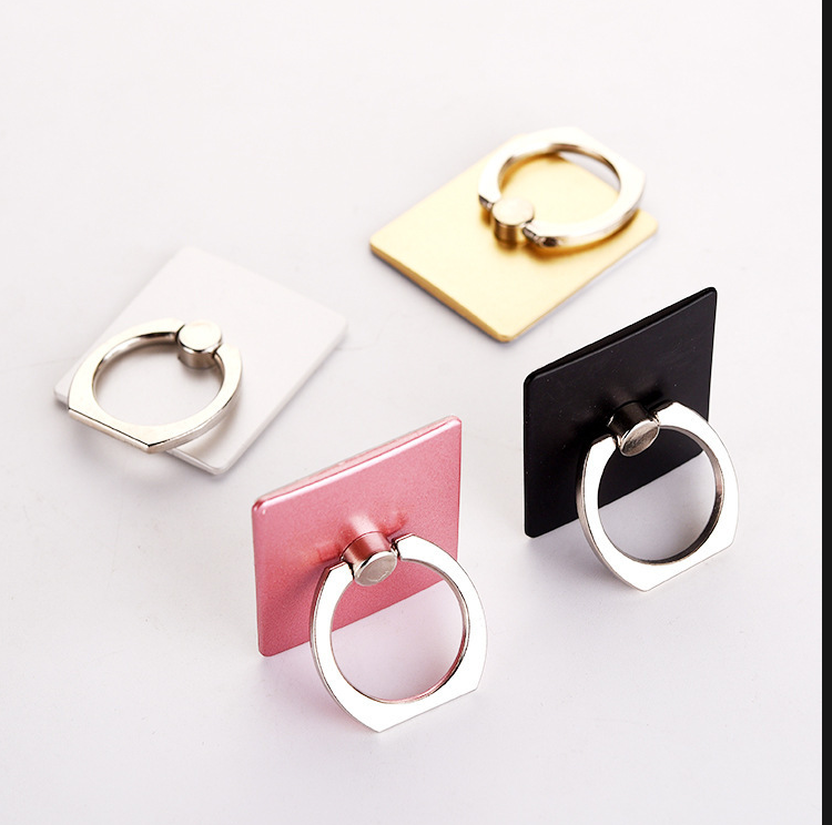 クリエイティブなスクエア型電話リングバックル、スクエア型電話スタンドリングバックル